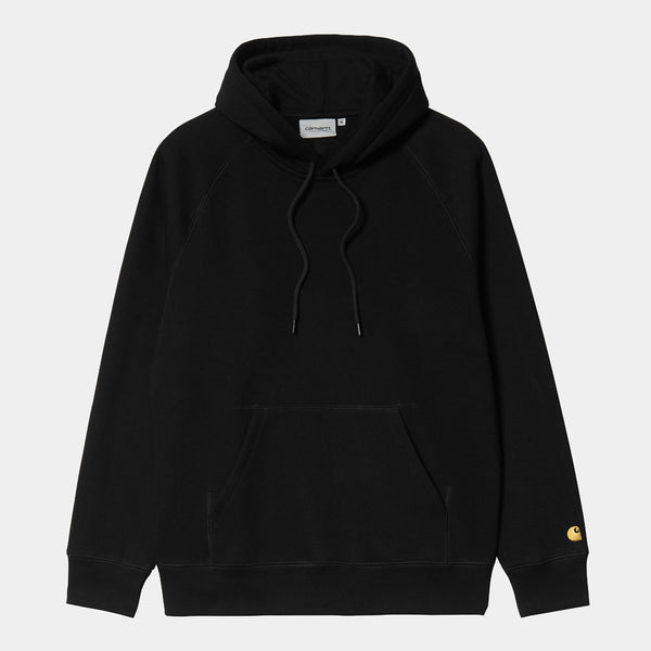 Carhartt WIP - Chase Pullover Hooded Sweatshirt - Black / Gold