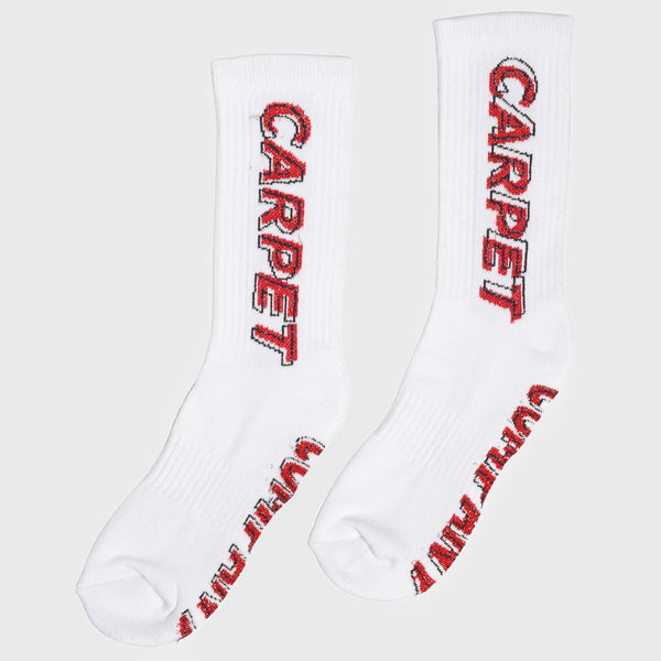 Carpet Company - Misprint Socks - White / Red