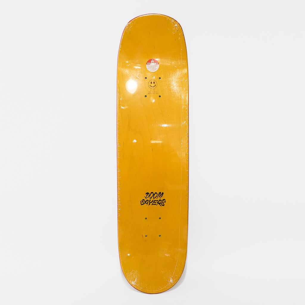 Doom Sayers - 8.375" World On Fire Shovel Nose Skateboard Deck - Grey