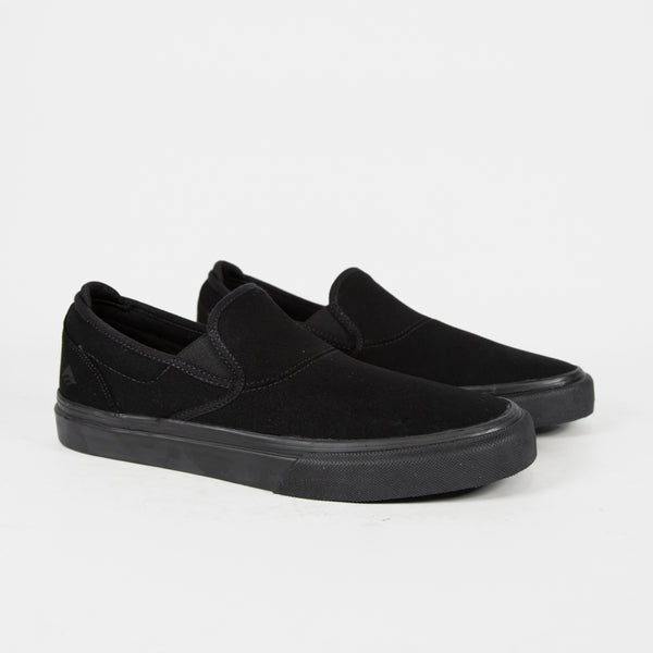 Emerica - Wino G6 Slip On (Vegan Suede) Shoes - Black