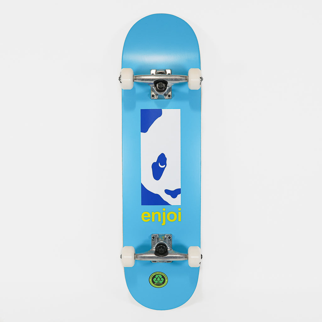Enjoi 8.125” Box Panda Blue Complete Skateboard