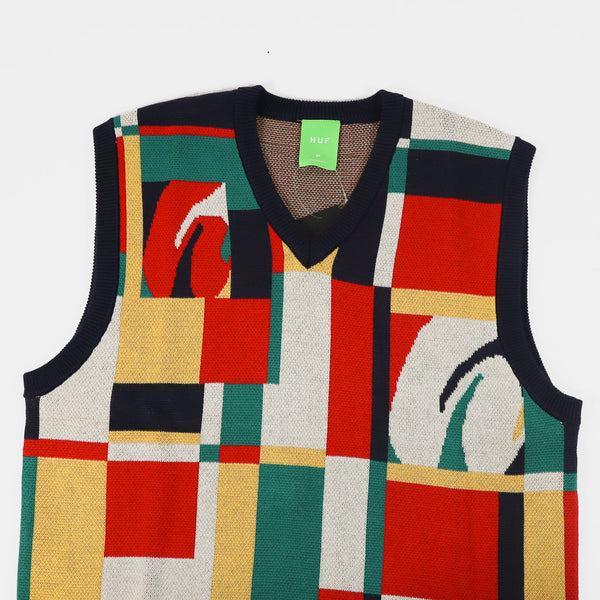Huf - Sloane Knitted Sweater Vest - Multi