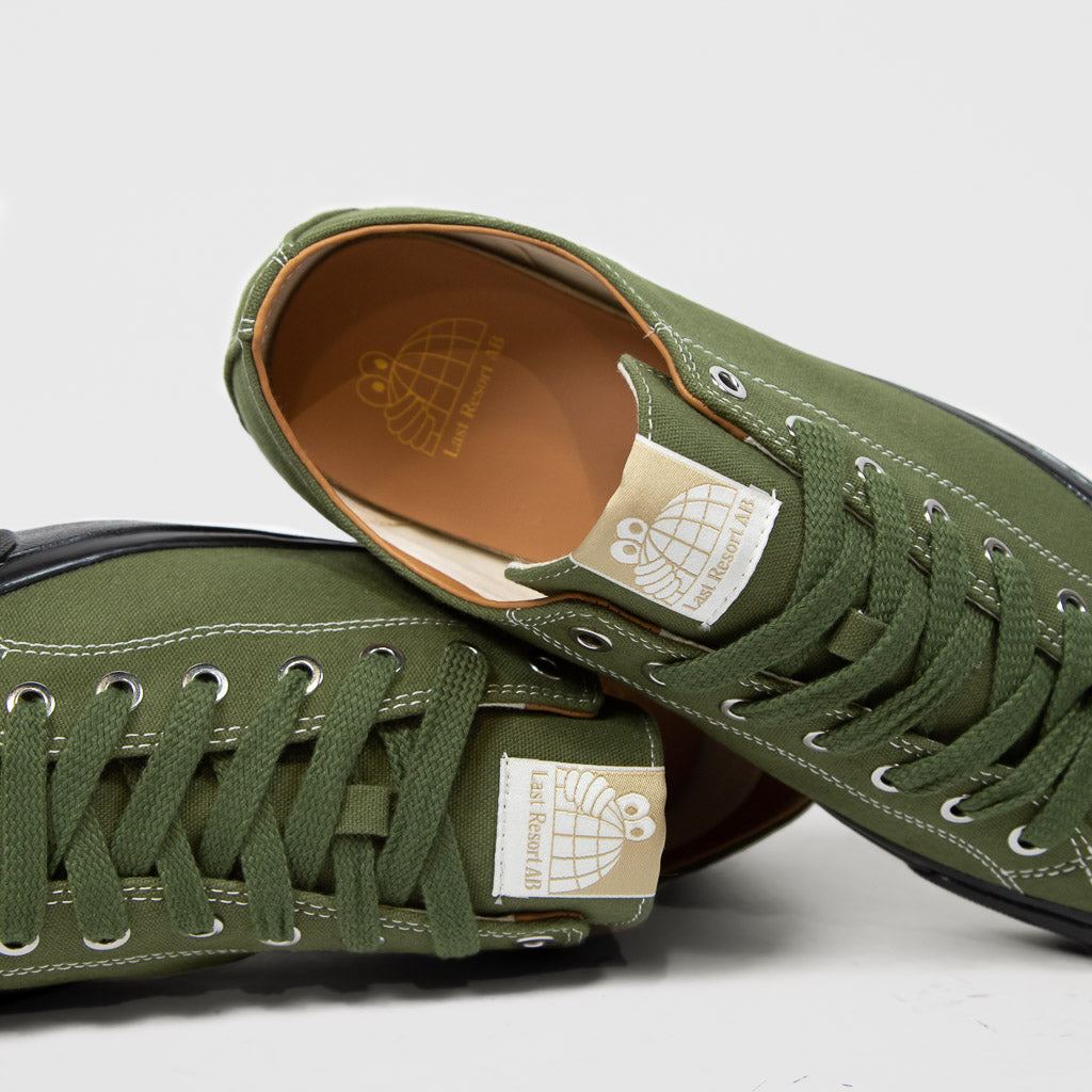 Last Resort AB VM003 Leaf Green Canvas Lo Shoes