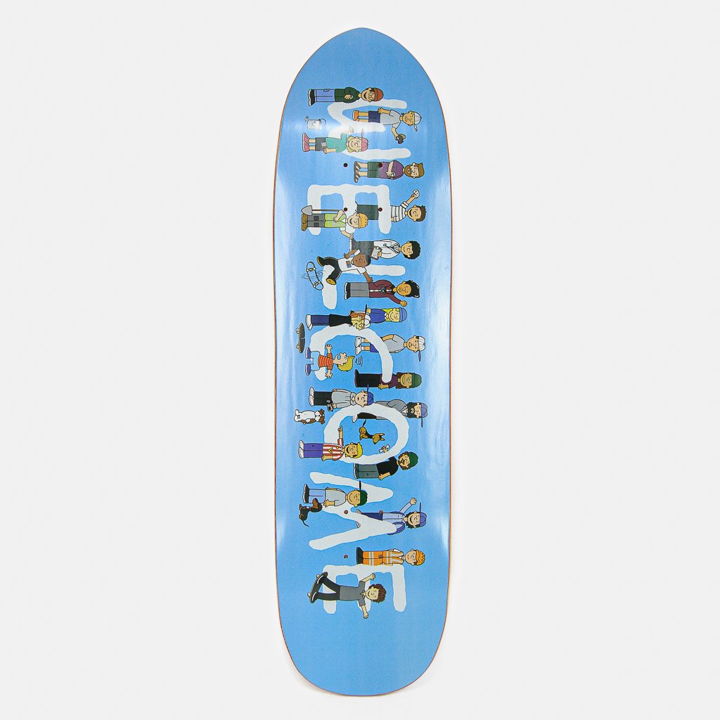 Welcome Skate Store - 8.5" Pool Shape Homies Skateboard Deck (Light Blue)