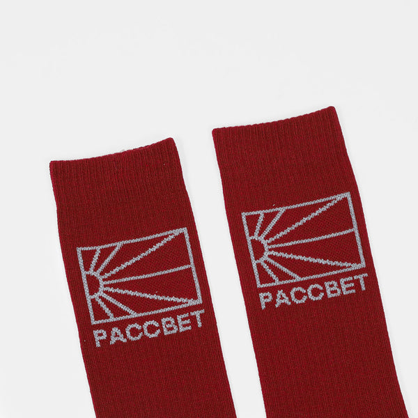 Rassvet (Paccbet) - Logo Knit Socks - Red / Blue