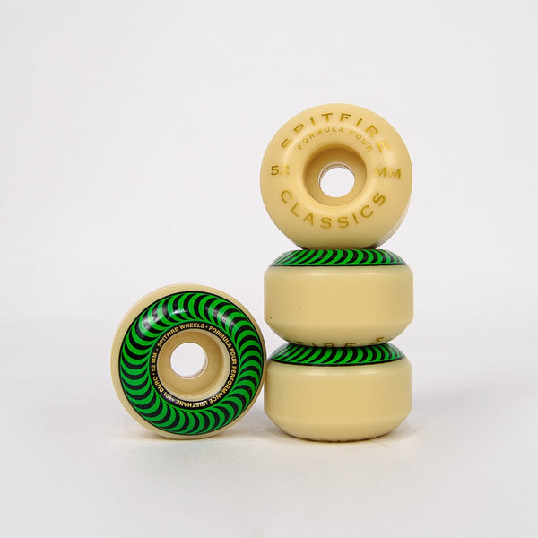 Spitfire - 52mm (101a) Formula Four Classics Skateboard Wheels - Green