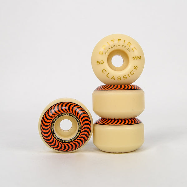 Spitfire - 53mm (101a) Formula Four Classics Skateboard Wheels (Orange)