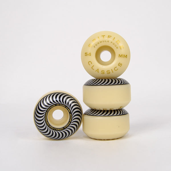 Spitfire - 54mm (101a) Formula Four Classics Skateboard Wheels - Silver