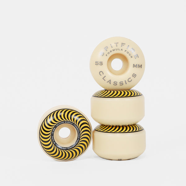 Spitfire - 55mm (99a) Formula Four Classics Skateboard Wheels - Yellow