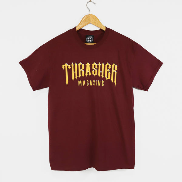 Thrasher Magazine - Low Low Logo T-Shirt - Maroon