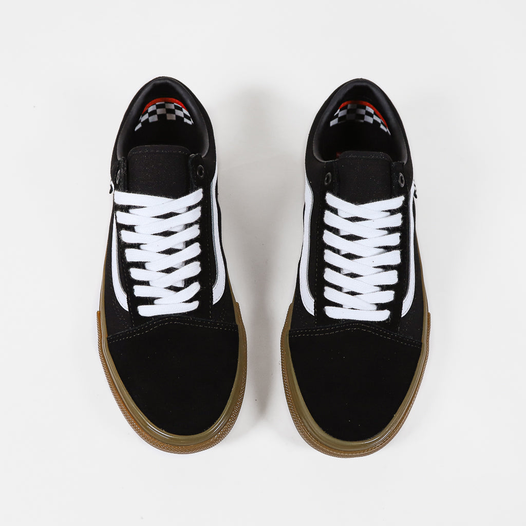 Vans Black And Gum Skate Old Skool Shoes