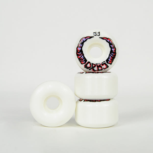 Welcome Skateboards - 53mm (99a) Orbs Apparitions Wheels - White