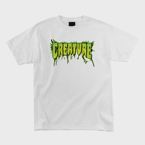 Creature Skateboards - Gangreen Logo T-Shirt - White