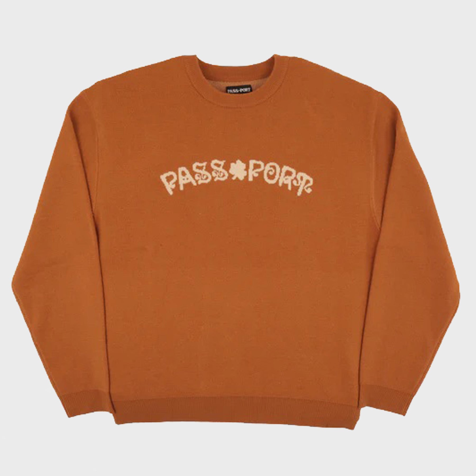 Pass Port Skateboards - Sham Knitted Jumper - Rust – Welcome Skate