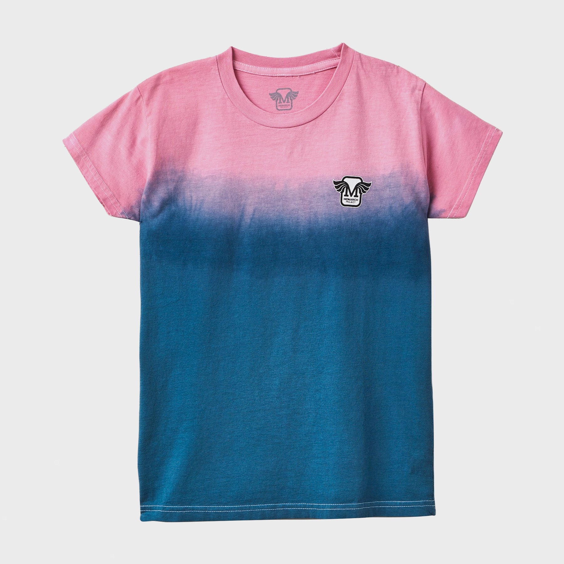 Monarch Skateboards - Youth Horus Gradient T-Shirt - Pink / Teal