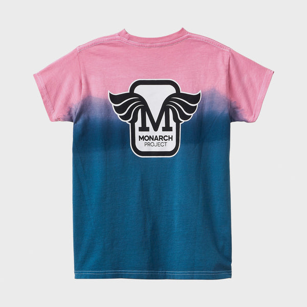 Monarch Skateboards - Youth Horus Gradient T-Shirt - Pink / Teal