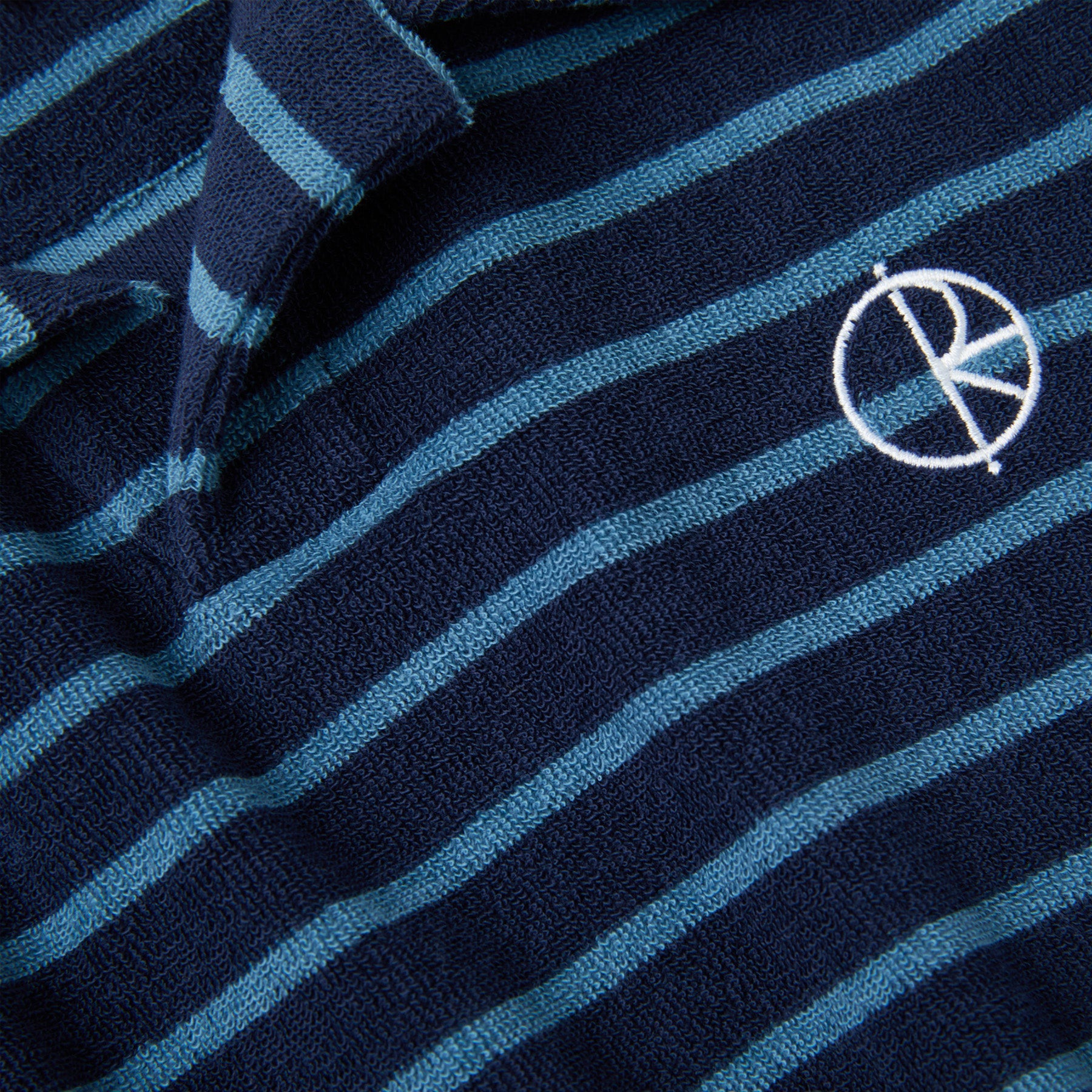 Polar Skate Co. Serge Navy Short Sleeve Polo Shirt Embroidery