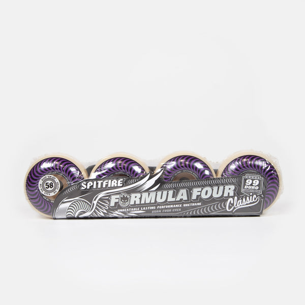 Spitfire - 58mm (99a) Formula Four Classics Skateboard Wheels - Purple