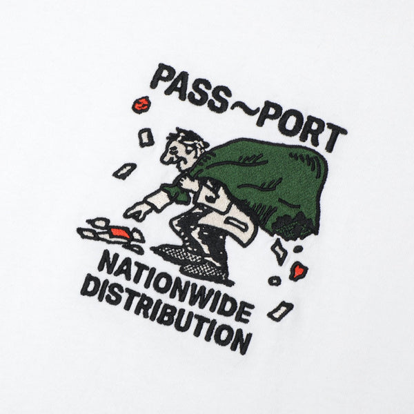 Pass Port Skateboards - Distribution T-Shirt - White
