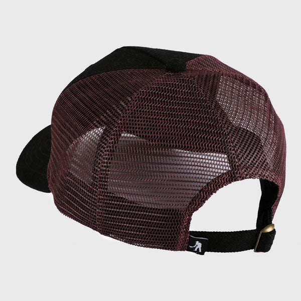 Pass Port Skateboards - Workers Club Denim Packers Trucker Cap - Washed Black