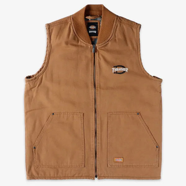 Dickies - Thrasher X Dickies Vest Jacket - Brown Duck