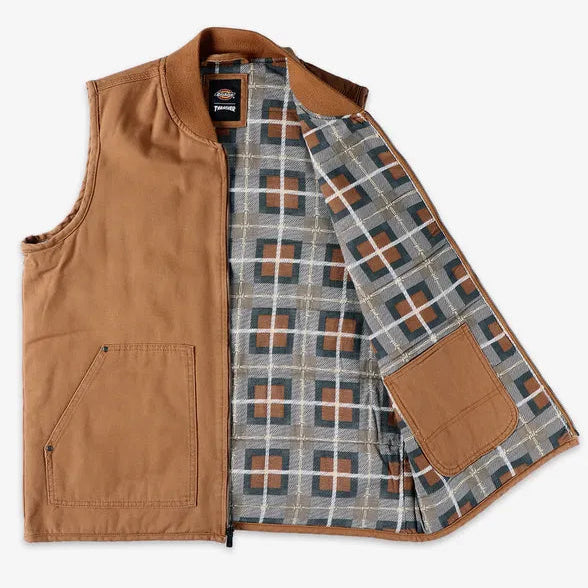 Dickies - Thrasher X Dickies Vest Jacket - Brown Duck