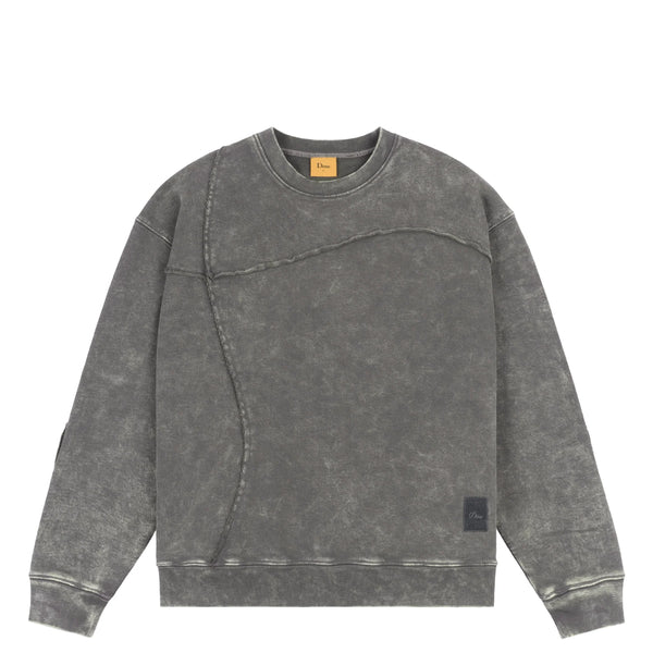 Dime MTL - Reverse Stitch Crewneck Sweatshirt - Washed Charcoal