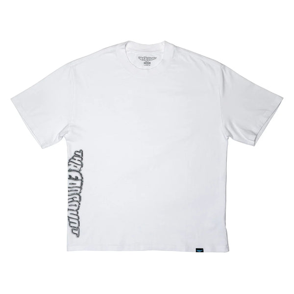 Threadcount - Metal Logo Sideprint T-Shirt - Faded White