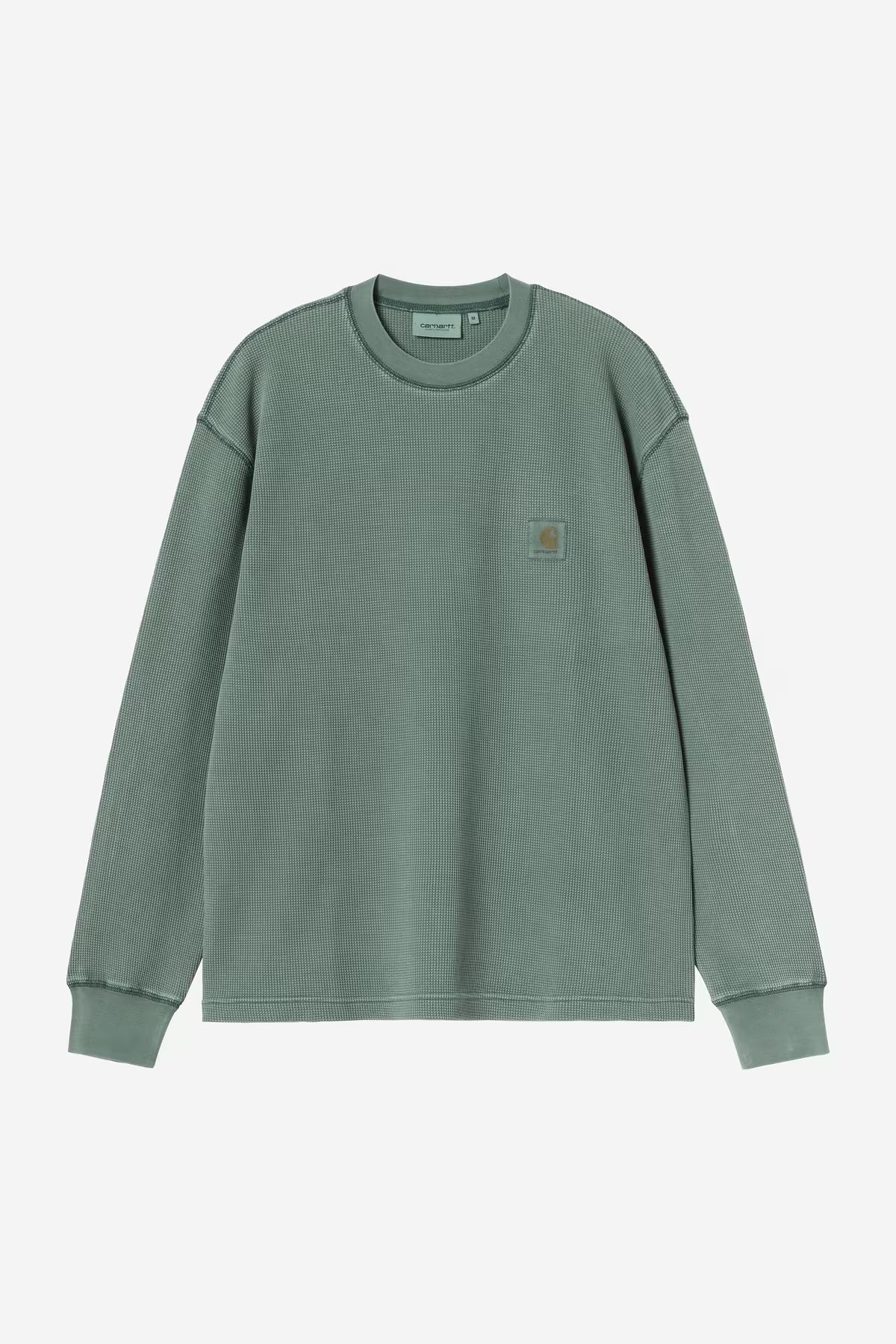 Carhartt WIP - Vista Waffle Longsleeve T-Shirt - Dark Scarab (garment dyed)