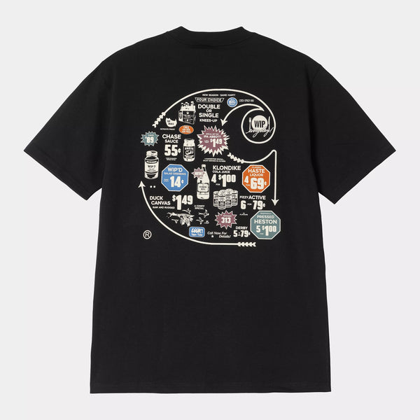 Carhartt WIP - Catalogue C Logo T-Shirt - Black