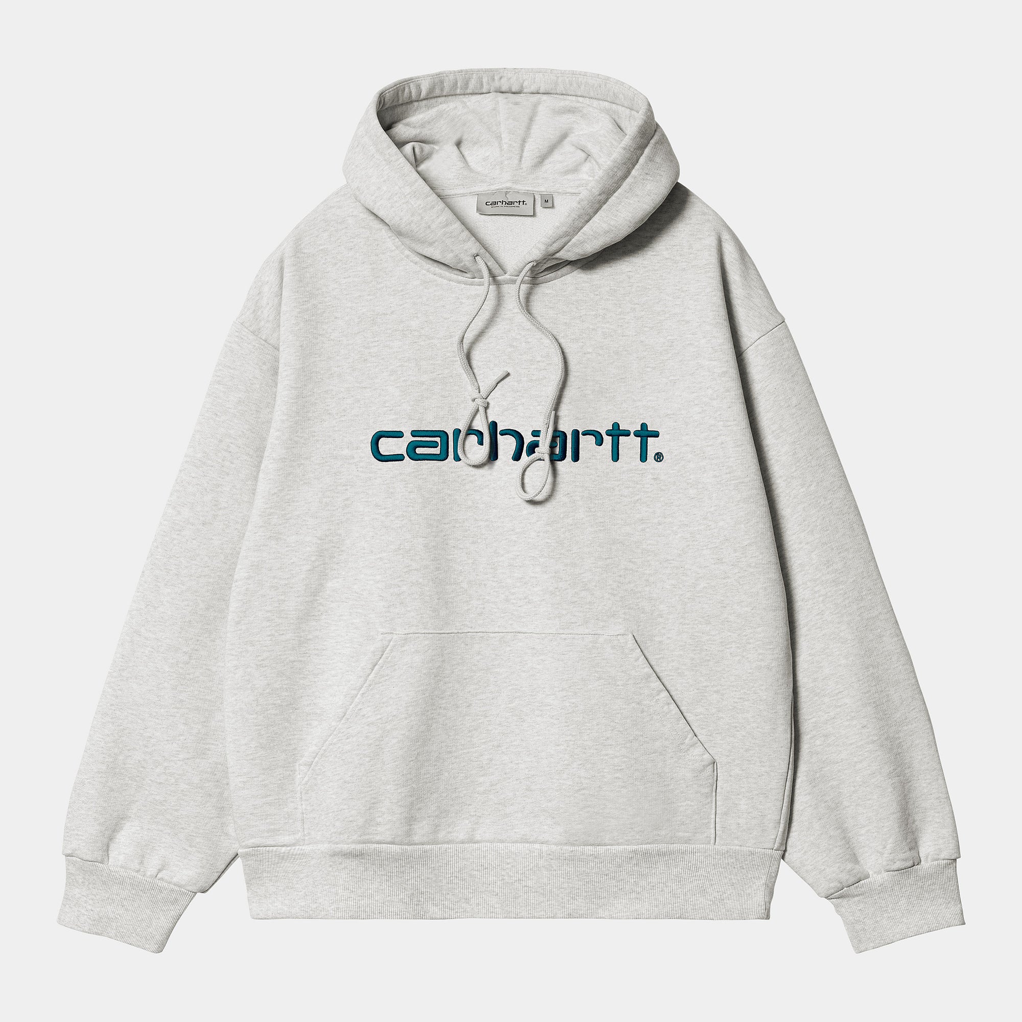 Carhartt WIP - Carhartt Pullover Hooded Sweatshirt - Ash Heather / Duck Blue