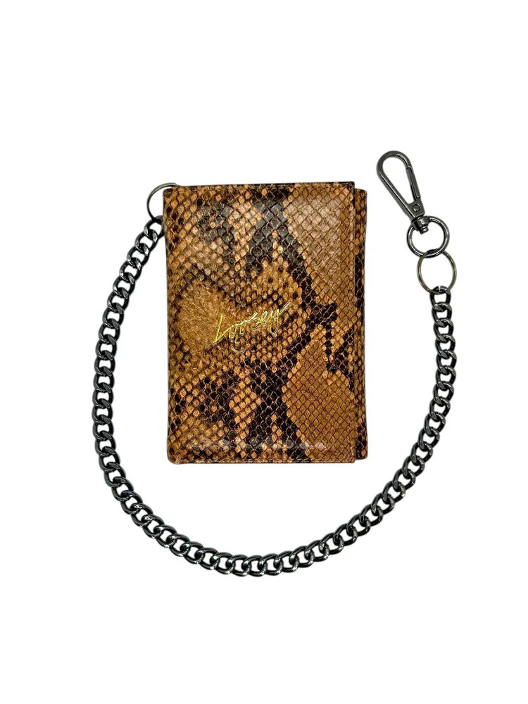 Loosey - Snake Skin Chain Gang Wallet - Brown