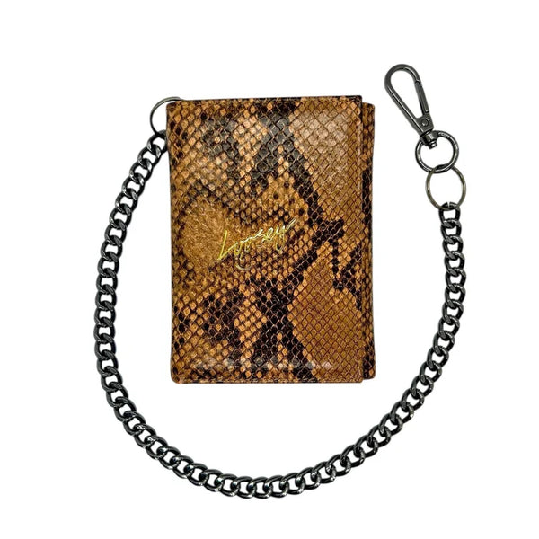 Loosey - Snake Skin Chain Gang Wallet - Brown