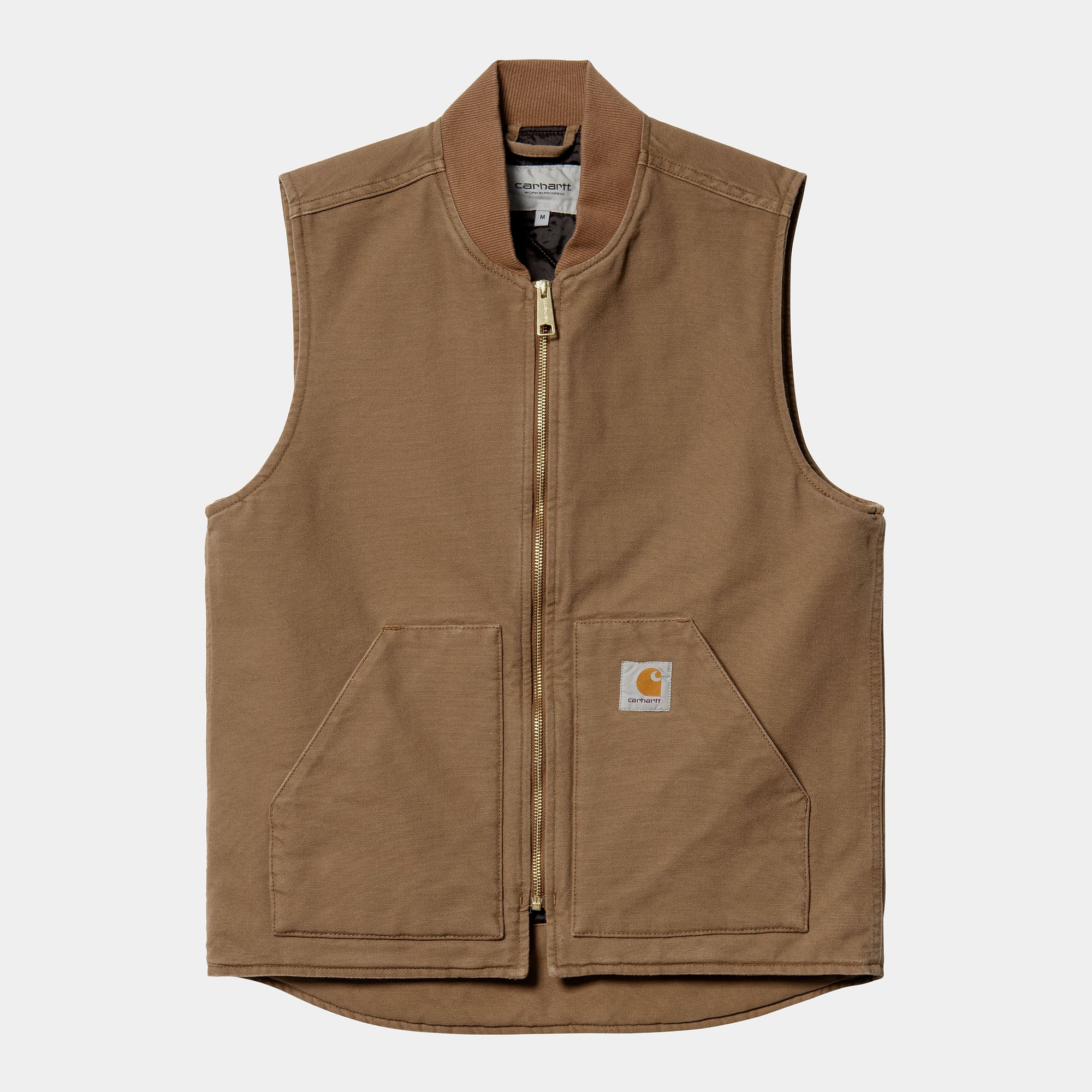 Carhartt WIP - Canvas Vest Jacket - Hamilton Brown Rinsed