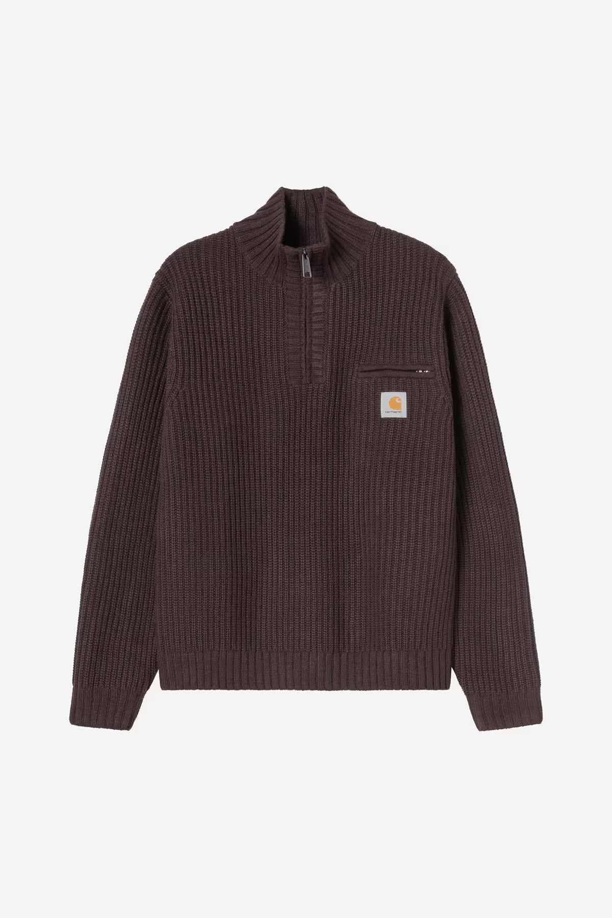 Carhartt WIP - Detroit Half Zip Knitted Sweater - Palisander