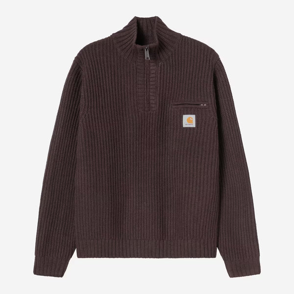 Carhartt WIP - Detroit Half Zip Knitted Sweater - Palisander