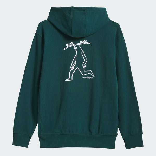 Adidas Skateboarding - Mark Gonzales Skate Head Hooded Sweatshirt - Aurora Ivy / Black