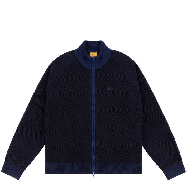 Dime MTL - Double Zipper Knitted Jumper - Navy