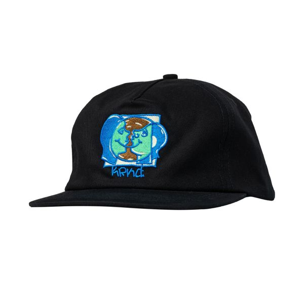 Krooked Skateboards - Moon Smiley Snapback Cap - Black