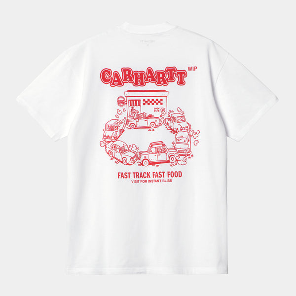 Carhartt WIP - Fast Food T-Shirt - White / Red