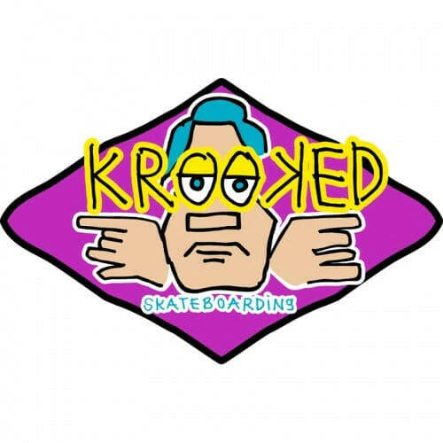 Krooked Skateboards - 6.5" Arketype Sticker - Purple
