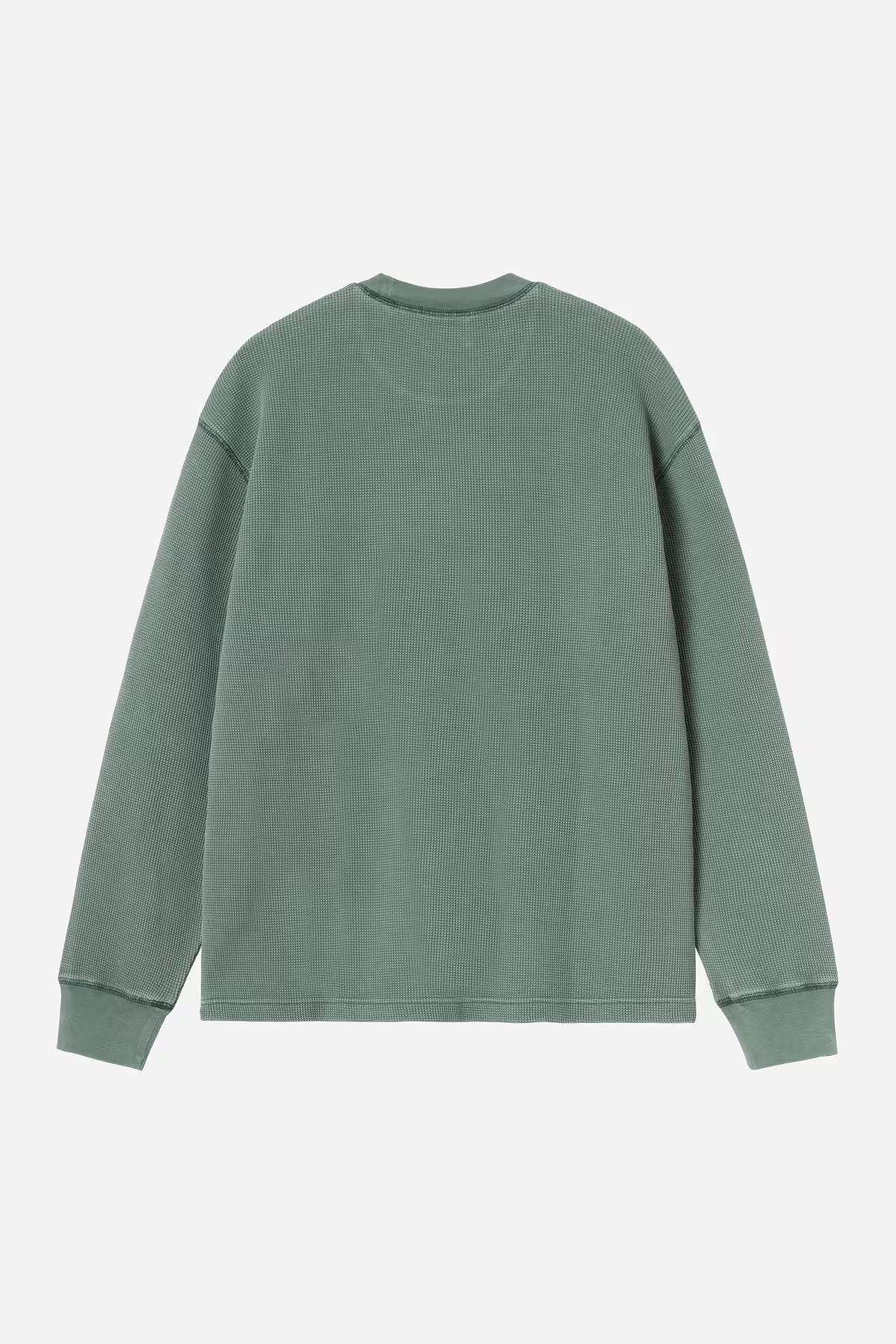 Carhartt WIP - Vista Waffle Longsleeve T-Shirt - Dark Scarab (garment dyed)