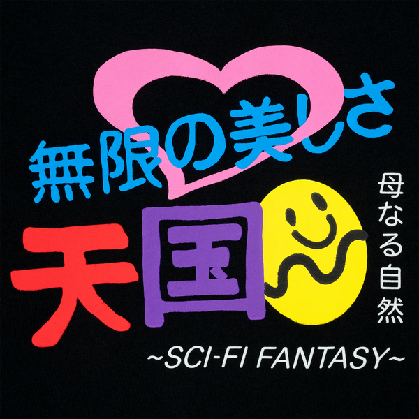 Sci-Fi Fantasy - Foreign Figured T-Shirt - Black