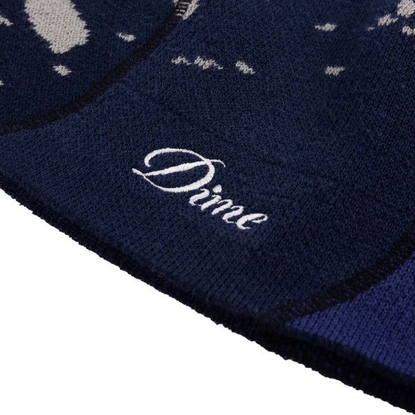 Dime MTL - Reverse Stitch Skully Beanie - Navy