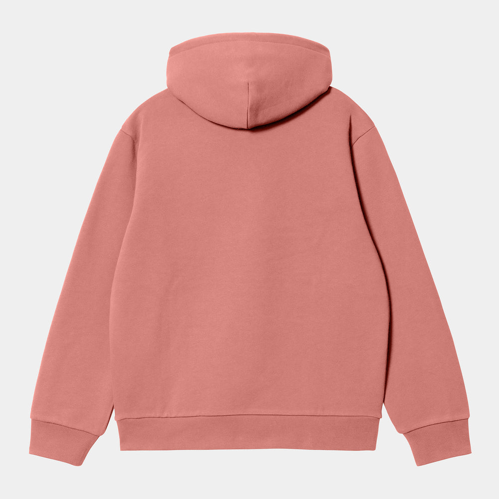 Carhartt WIP - Carhartt Pullover Hooded Sweatshirt - Dusty Rose / Sycamore Tree