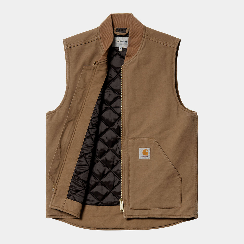 Carhartt WIP - Canvas Vest Jacket - Hamilton Brown Rinsed
