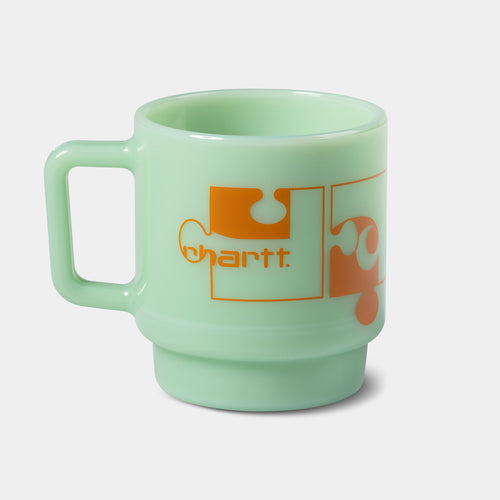 Carhartt WIP - Assemble Glass Mug - Jade / Orange