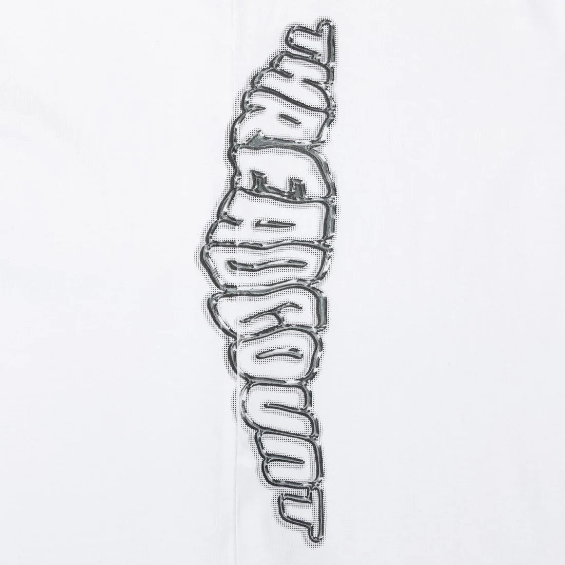 Threadcount - Metal Logo Sideprint T-Shirt - Faded White