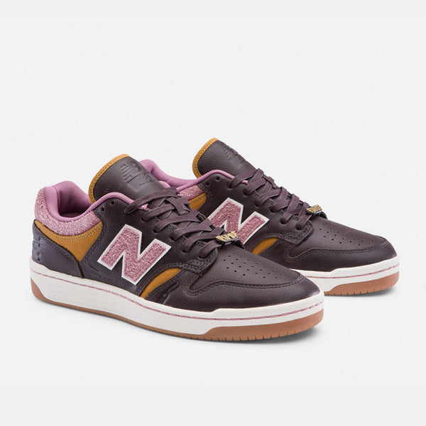 New Balance Numeric - 303 Boards Jeremy Fish 480 Shoes - Brown / Pink