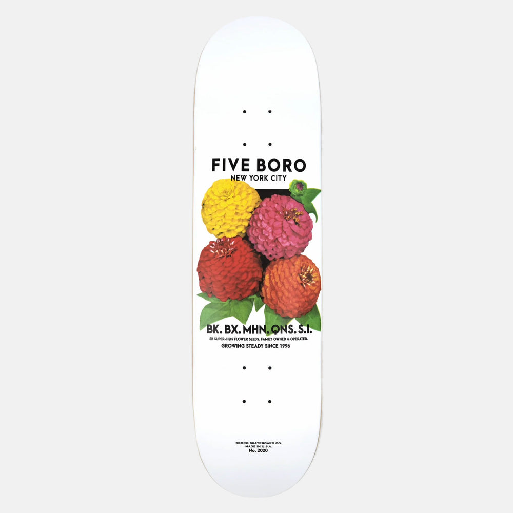 5Boro Skateboards - 8.375" Flower Seed Multi Skateboard Deck